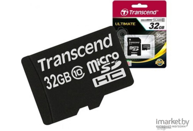 Карта памяти Transcend microSDHC Class 10 32 Гб (TS32GUSDC10)