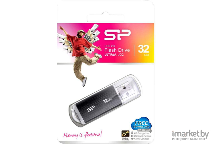 USB Flash Silicon-Power Ultima U02 32GB [SP032GBUF2U02V1K]