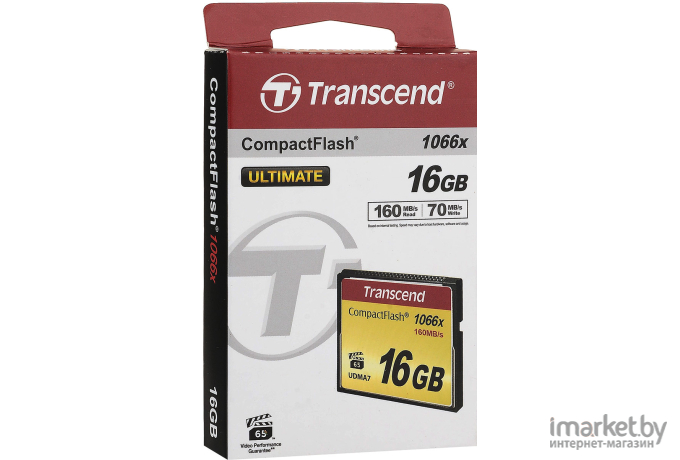 Карта памяти Transcend 1000x CompactFlash Ultimate 16GB (TS16GCF1000)