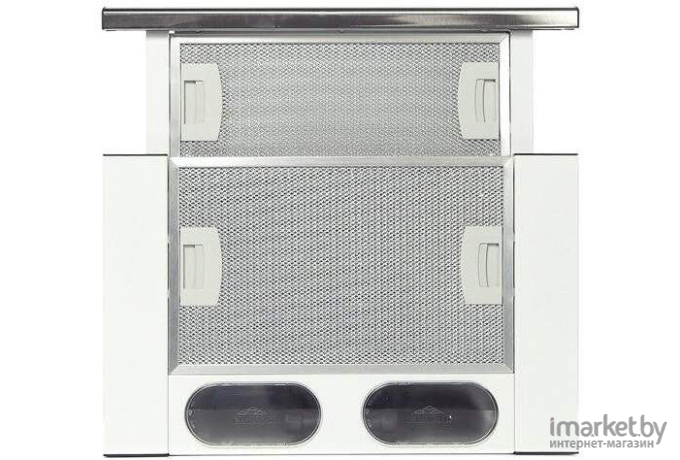 Кухонная вытяжка Elikor Интегра 45П-400-В2Л (белый/нержавеющая сталь)
