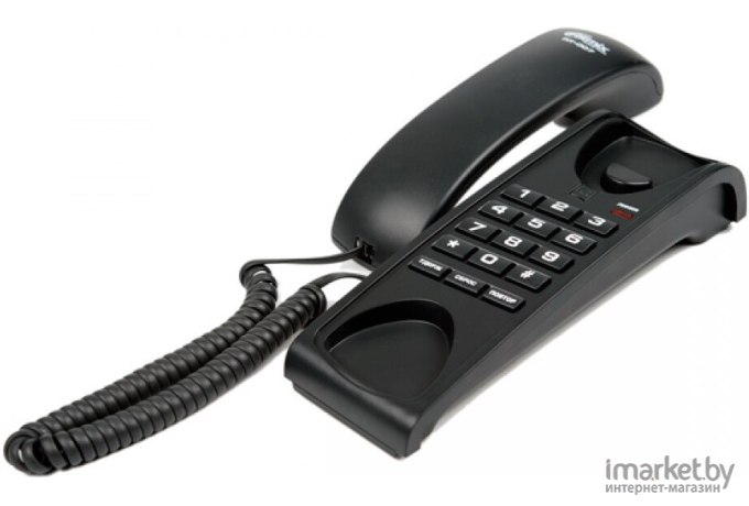 Проводной телефон Ritmix RT-007 (черный)