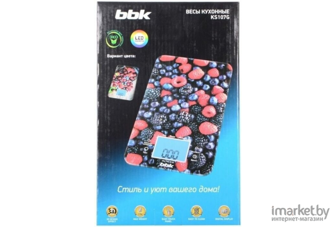 Кухонные весы BBK KS107G (лесные ягоды)