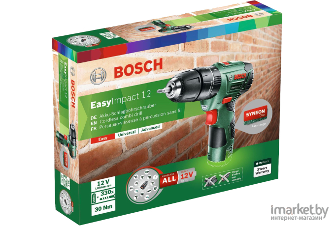 Дрель-шуруповерт Bosch EasyImpact 12 Basic [060398390N]