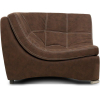 Угловое кресло Woodcraft Монреаль Zamsha Brown коричневый 14873