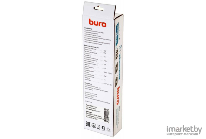 Сетевой фильтр Buro 600SH-16-1.8-B