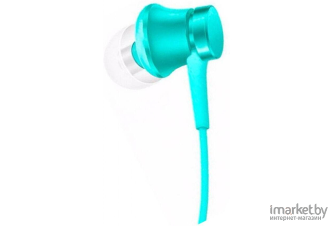 Наушники с микрофоном Xiaomi Mi In-Ear Headphones Basic HSEJ03JY бирюзовый [ZBW4358TY]