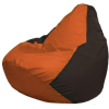 Кресло-мешок Flagman Груша Макси оранжевый/коричневый [Г2.1-218]
