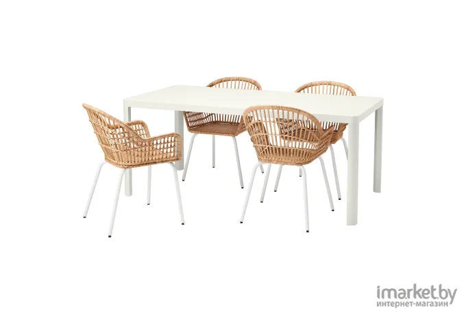 Обеденная группа IKEA Стол и 4 стула ТИНГБИ / НИЛЬСОВЕ [392.972.98]