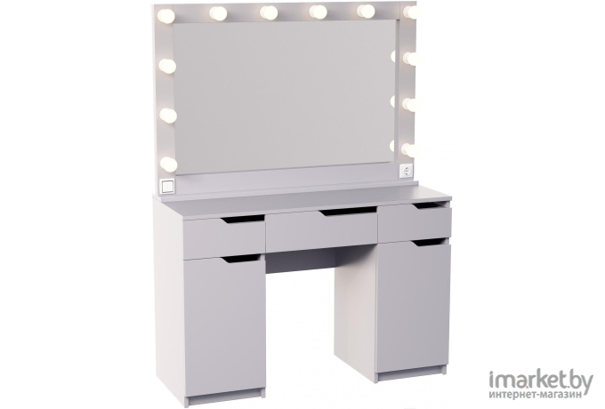 Туалетный столик Мир Мебели с зеркалом SV-63 с подсветкой