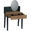 Туалетный столик Глазов с зеркалом Nature 43 дуб табачный Craft/черный