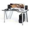 Компьютерный стол Сокол КСТ-116 белый/черный